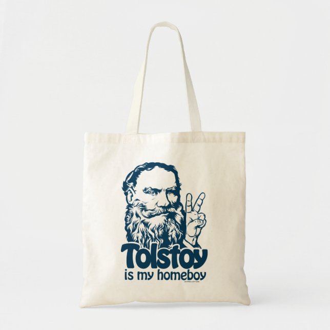 Tolstoy é meu bolsa do ficar em casa (Frente)