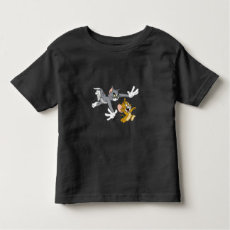Tom e Jerry Divertem Camiseta Negra para Crianças