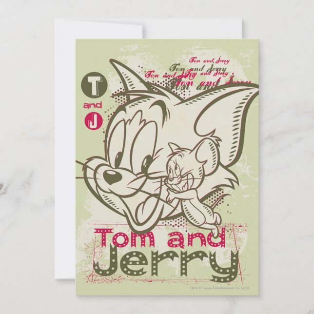 Tom e Jerry Rosa e Verde (Frente)