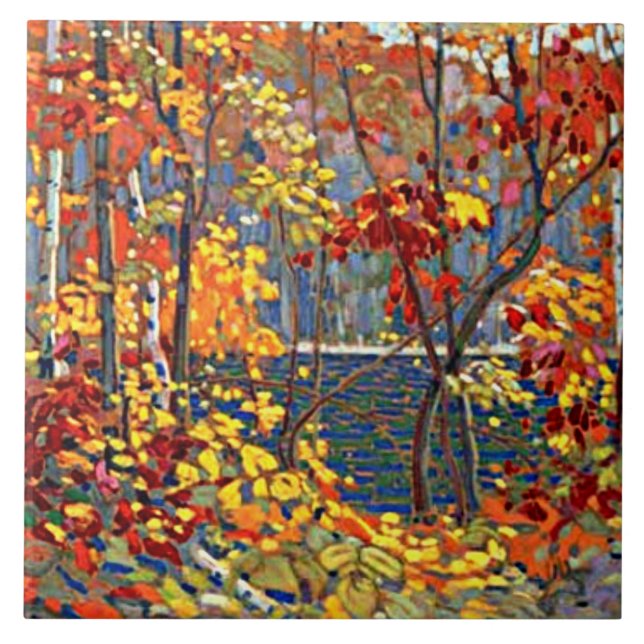 Tom Thomson - A Piscina, famosa pintura, (Frente)
