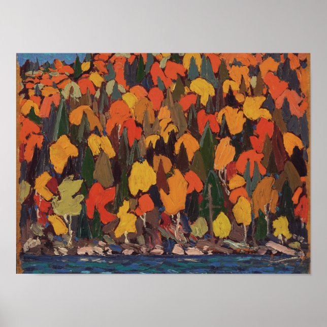 Tom Thomson Painting Ontario Landscape Poster (Frente)