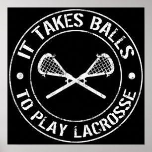 Toma bolas para jogar o poster do Lacrosse
