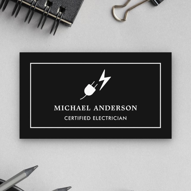 Toma Fêmea Preto e Branco Eletricista Certificado (Criador carregado)