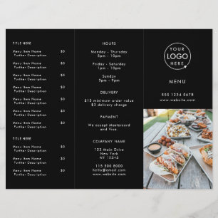 Tomada do Restaurante Menu de Fotografia Moderna