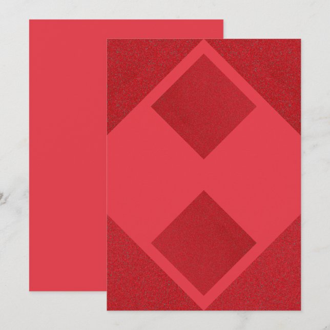 Tomate Bloco Diamante Vermelho Convite – Personali (Frente/Verso)