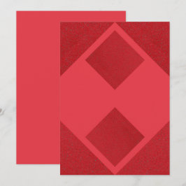 Tomate Bloco Diamante Vermelho Convite – Personali