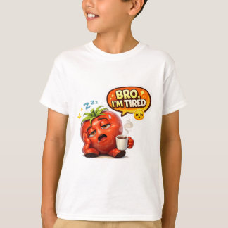 Tomate Cansado Engraçado Camiseta Eu Estou Cansado