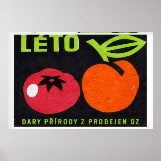 Tomate e Pêssego - Impressão Caixa de Fósforos - A (Frente)