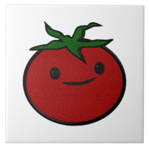 Tomate Fofo Estampa de Bordado Decorativo
