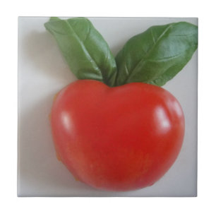 Tomate Keramikfliese Basilikum