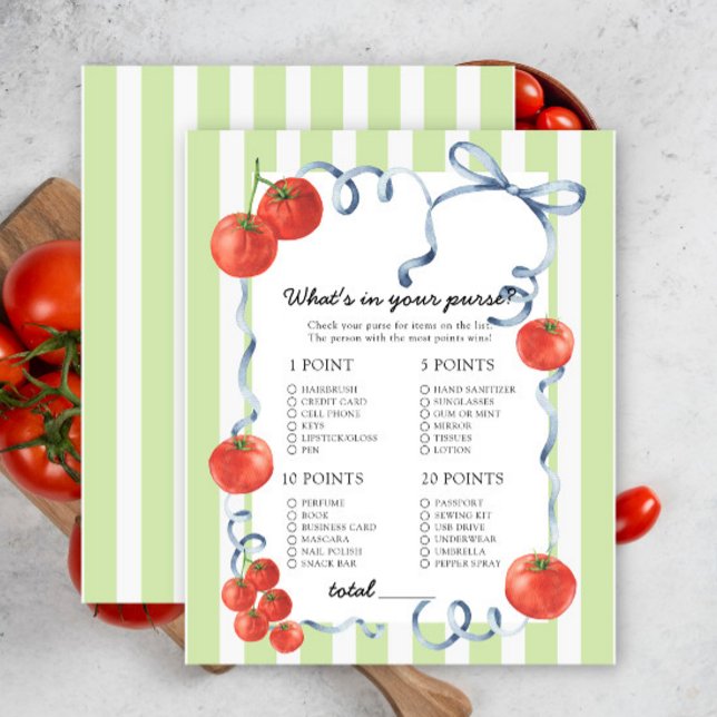 Tomate - O que há no seu jogo de chá de fraldas (Criador carregado)