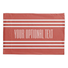 Tomate Red Strips travesseiros de texto personaliz