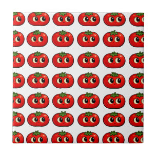 Tomates Fofos Sorrindo Verão