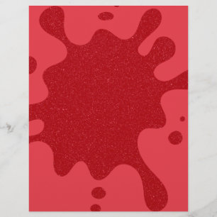 Tomato Red Splatter Folheto Personalizado