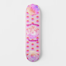 Tomboy Rosa Boho Flor Skateboard