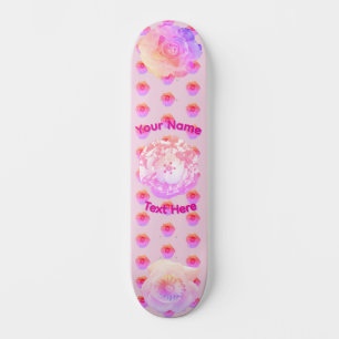 Tomboy Rosa Boho Flor Skateboard