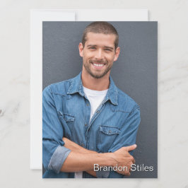 Tome 2 Cartão Comp Promo de Talento do Ator Hollyw