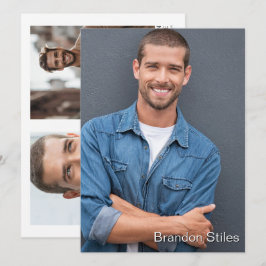 Tome 2 Cartão Comp Promo de Talento do Ator Hollyw