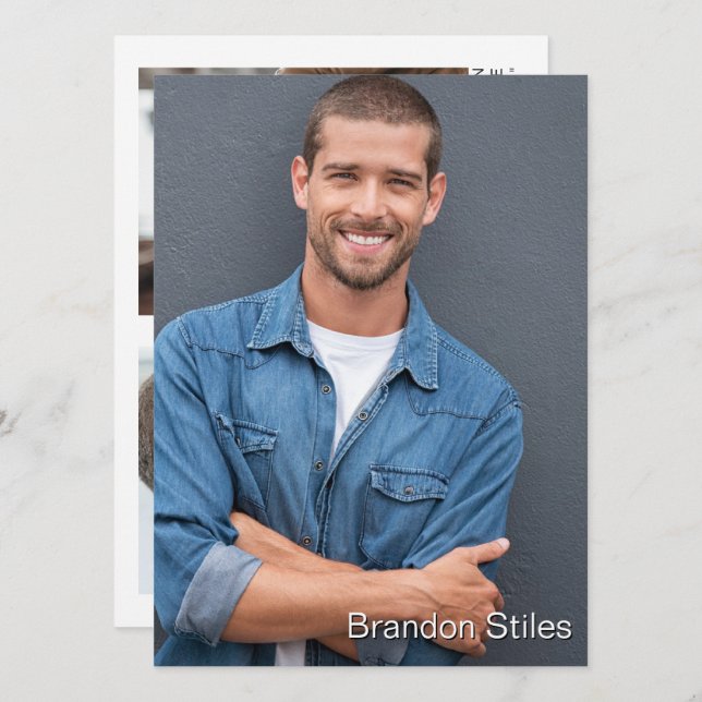 Tome 2 Cartão Comp Promo de Talento do Ator Hollyw (Frente/Verso)