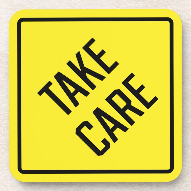 Tome cuidado Duro Porta copos plástico (Frente)