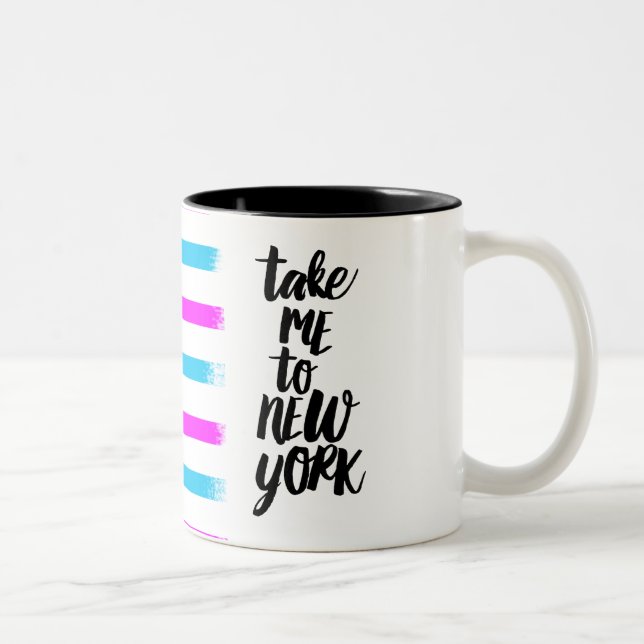 Tome-me ao preto de New York a caneca do Dois-Tom (Direita)