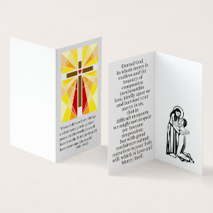 Tome o cartão de oração cardíaca