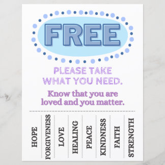 Tome O Que Necessita De Folheto (Azul)