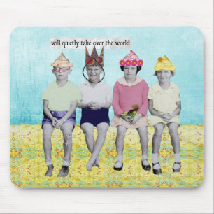 Tome sobre ao mundo Mousepad Humourous retro