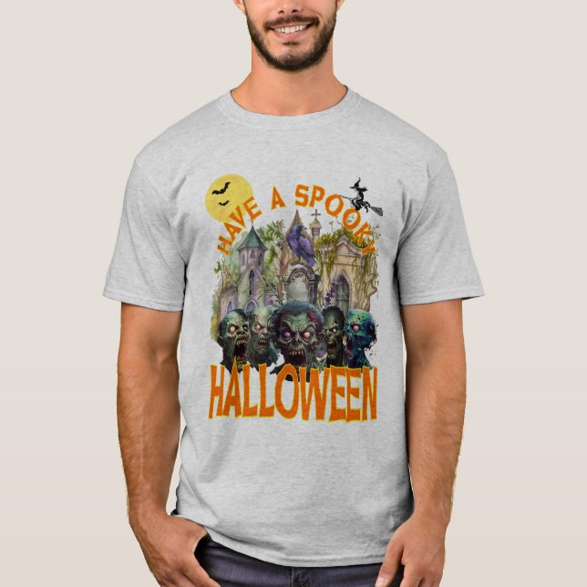 Tome Uma Camiseta Clássica De Halloween Louca (Frente)
