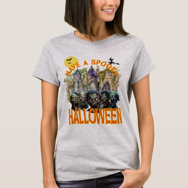 Tome Uma Camiseta Clássica De Halloween Louca (Frente)