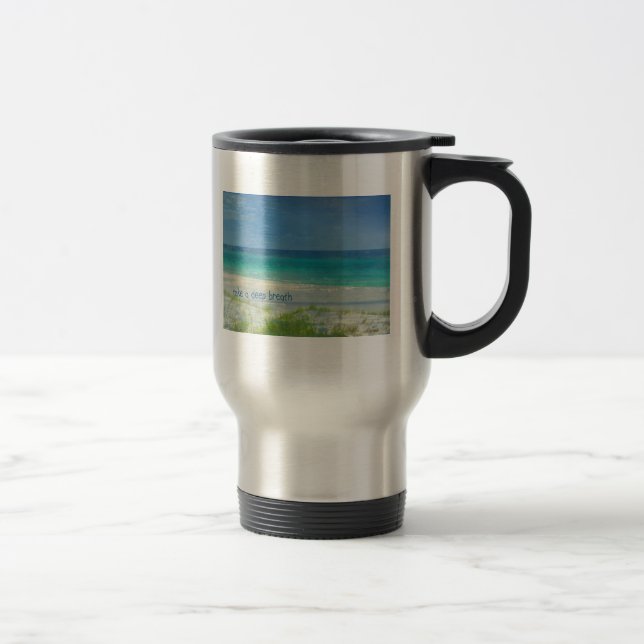 Tome uma caneca de viagem do oceano da respiração (Direita)