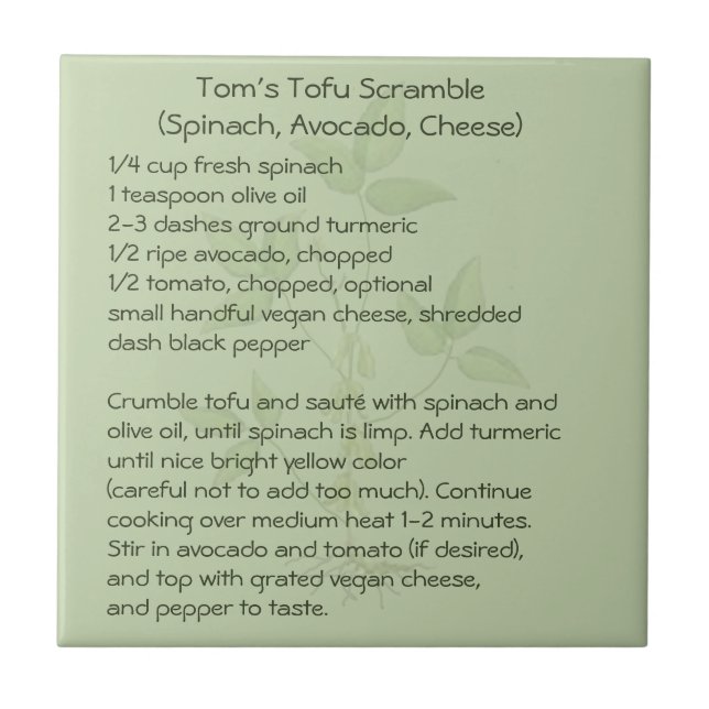 Tom's Tofu Scramble (Frente)