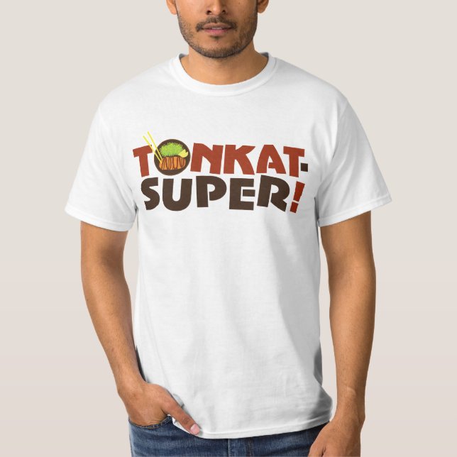 Tonkat-Super! Camiseta do gráfico de Tonkatsu (Frente)