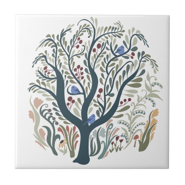 Tons da Floresta de Arte Folical Whimsical (Frente)