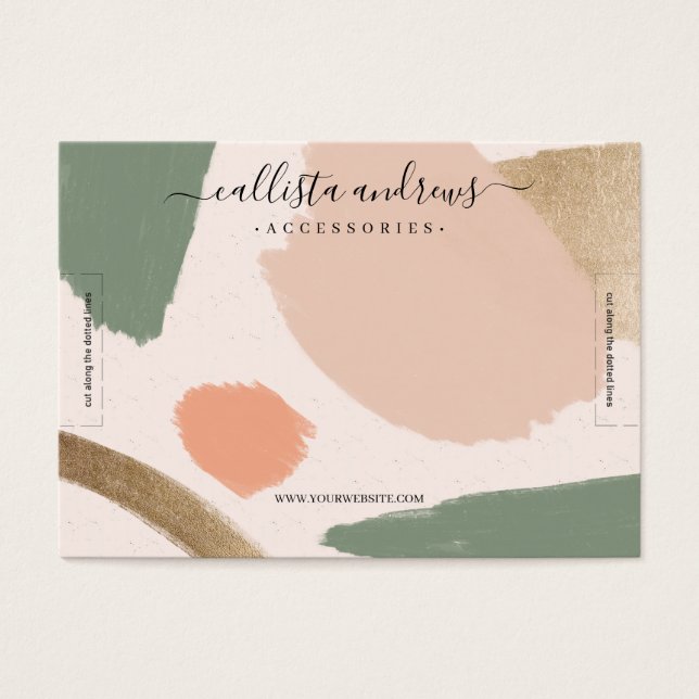 Tons da Terra Abstrato moderna Tons Dourados (Frente)