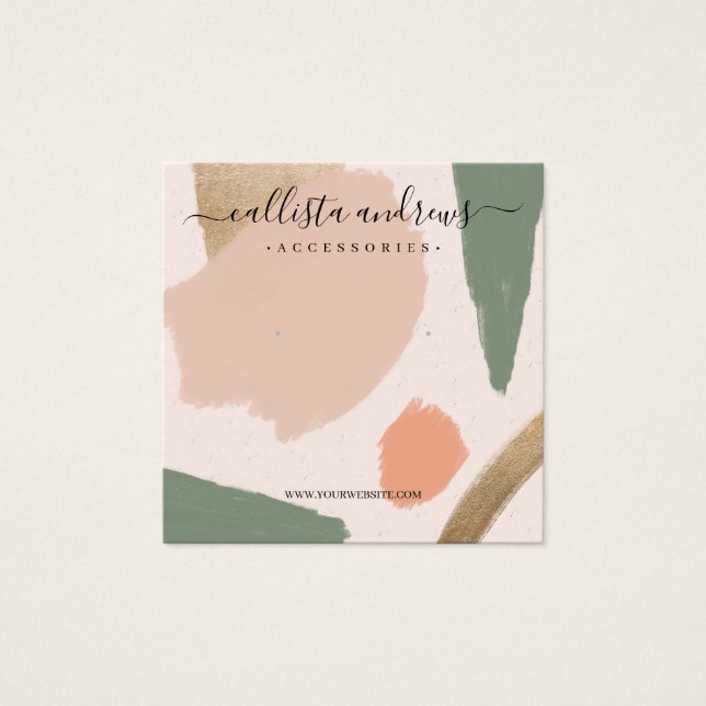 Tons da Terra Abstrato moderna Tons Dourados (Frente)