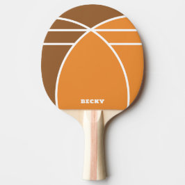 Tons de Raquete de Ping Pong Personalizada Laranja