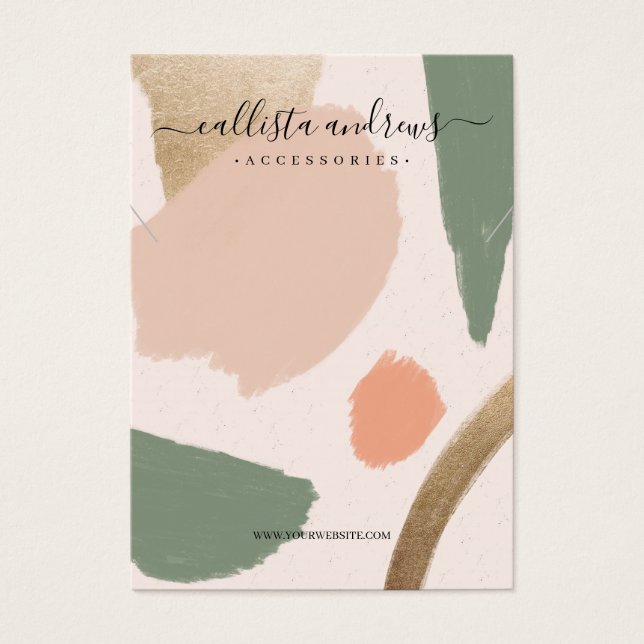 Tons de Terra Moderna com Abstrato, Dourada, Monit (Frente)