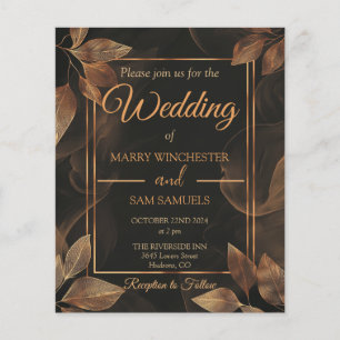 Tons Terrestres Convite de Casamento Minimalista