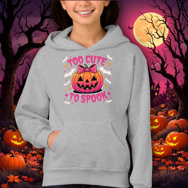 Too Cute to Spook Pink Coquette Halloween Pumpkin (Criador carregado)