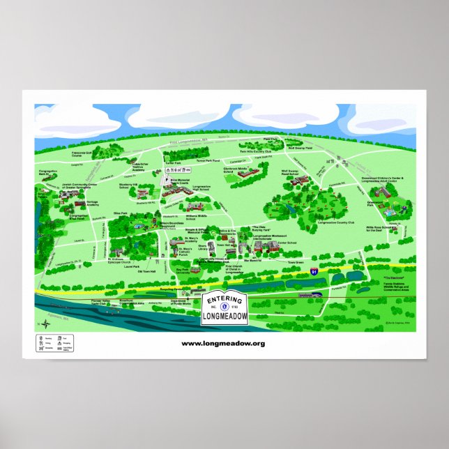 Toon do Poster Longmeadow (16,5x11" atualizado em  (Frente)