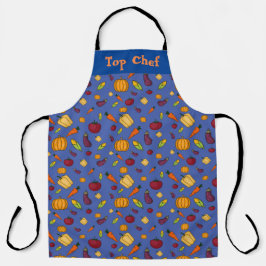 "Top Chef" Vegetal Sobre Todo Impressão Apron