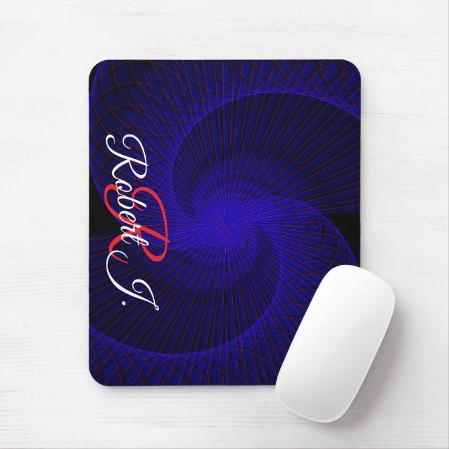 Top Down Dual Funnel Geometric Mouse Pad (Com mouse)