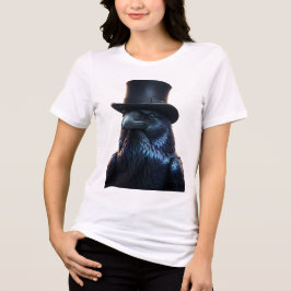 Top Hat Blackbird A Camisa Raven