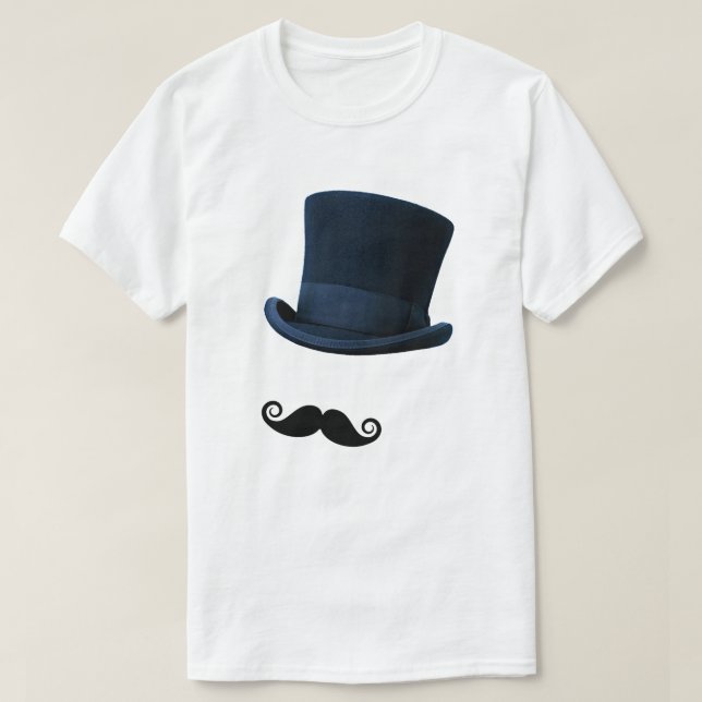 Top Hat e bigode (Frente do Design)