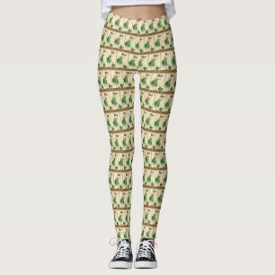 Top O The Mornin Irish Lass Rua Leggings do Dia de