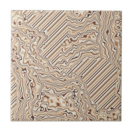 Topographic Warm Neutrals Ceramic Tile