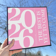 Topper do Boné de formatura rosa Bonito 2025