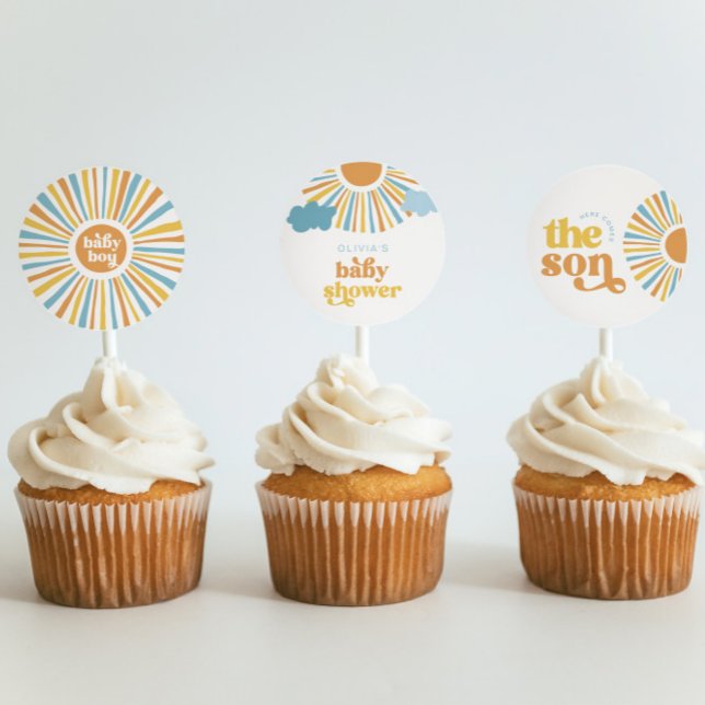 Toppers de Cupcake Here Comes the Son (Criador carregado)