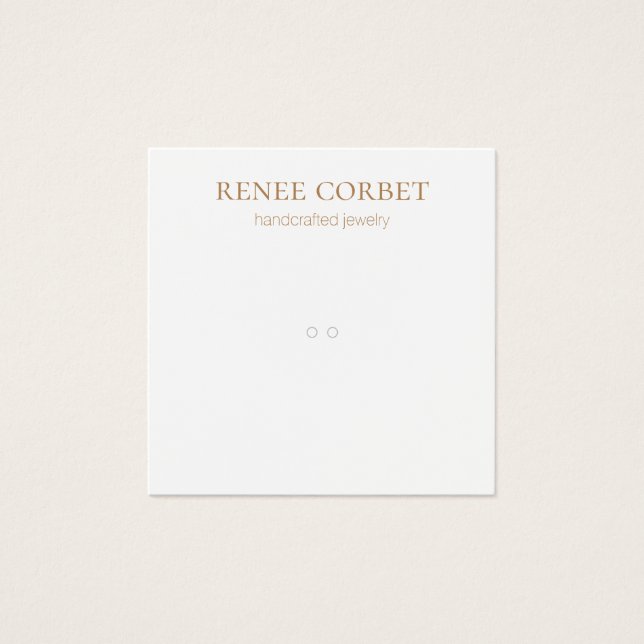 Toque branco simples ou placa de vídeo pendente (Frente)